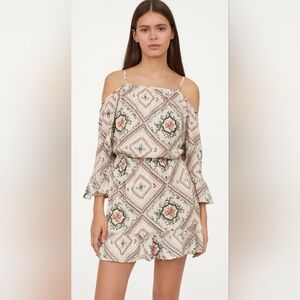 H&M Divided Off the Shoulder Boho Dress Size 4